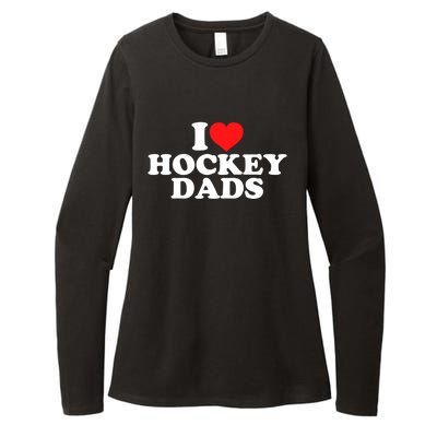 I Love Hockey Dads Gift Womens CVC Long Sleeve Shirt