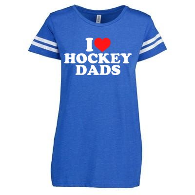 I Love Hockey Dads Gift Enza Ladies Jersey Football T-Shirt