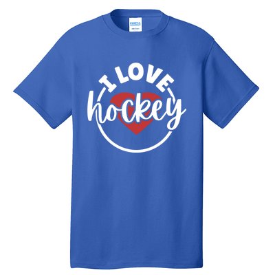 I Love Hockey Great Gift Tall T-Shirt