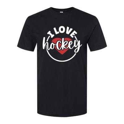 I Love Hockey Great Gift Softstyle® CVC T-Shirt