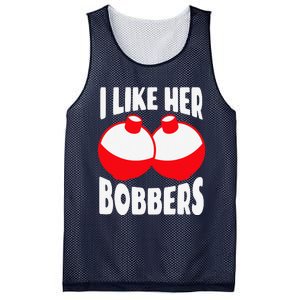 I Like Her Bobbers Funny Fishing Couples Gifts Mesh Reversible Basketball Jersey Tank