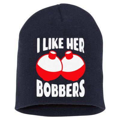 I Like Her Bobbers Funny Fishing Couples Gifts Short Acrylic Beanie