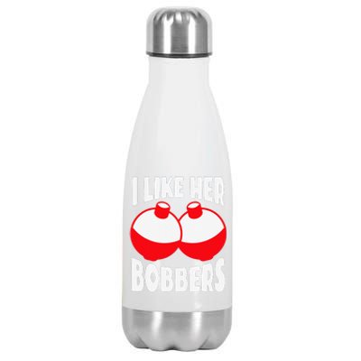 I Like Her Bobbers Funny Fishing Couples Gifts Stainless Steel Insulated Water Bottle