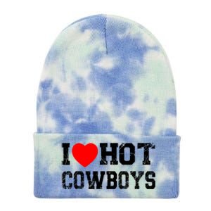 I Love Hot Cowboys, I Heart Hot Cowboys Lover Tie Dye 12in Knit Beanie