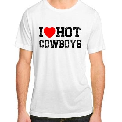 I Love Hot Cowboys, I Heart Hot Cowboys Lover Adult ChromaSoft Performance T-Shirt