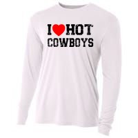 I Love Hot Cowboys, I Heart Hot Cowboys Lover Cooling Performance Long Sleeve Crew