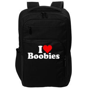 I LOVE HEART BOOBIES Impact Tech Backpack