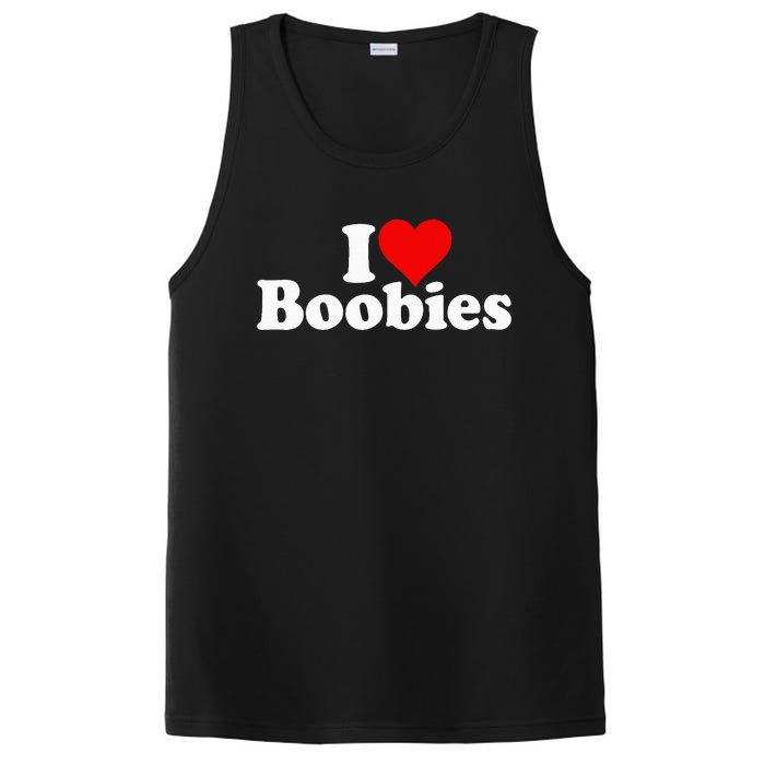 I LOVE HEART BOOBIES PosiCharge Competitor Tank