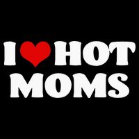 I Love Hot Moms Red Heart Hot Mother Doggie Tank