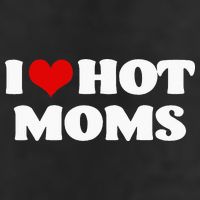 I Love Hot Moms Red Heart Hot Mother Beanie