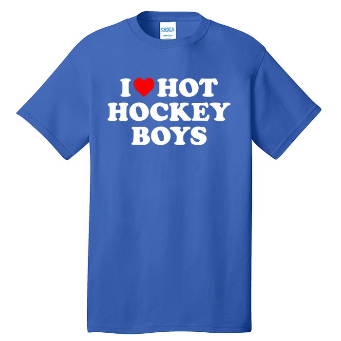 I Love Hot Hockey Funny Gift Tall T-Shirt