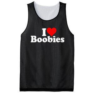 I LOVE HEART BOOBIES Mesh Reversible Basketball Jersey Tank