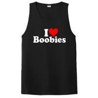 I LOVE HEART BOOBIES PosiCharge Competitor Tank