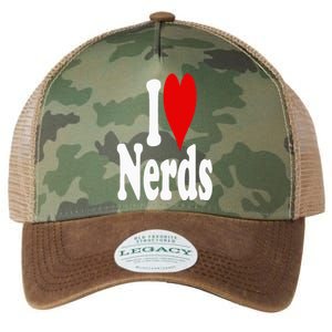 I LOVE HEART NERDS GEEKS Legacy Tie Dye Trucker Hat