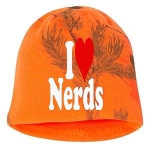 I LOVE HEART NERDS GEEKS Kati - Camo Knit Beanie