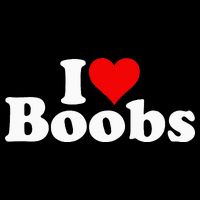I LOVE HEART BOOBS BOOBIES Cooling Performance Crew T-Shirt