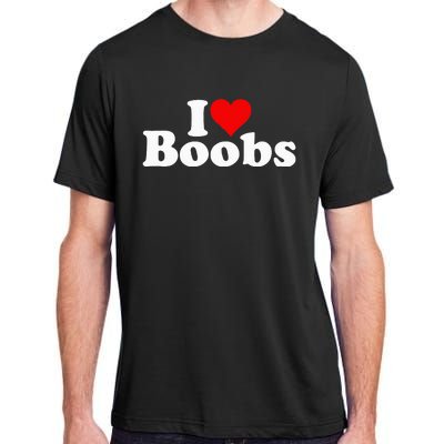 I LOVE HEART BOOBS BOOBIES Adult ChromaSoft Performance T-Shirt