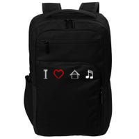 I Love House Music Impact Tech Backpack