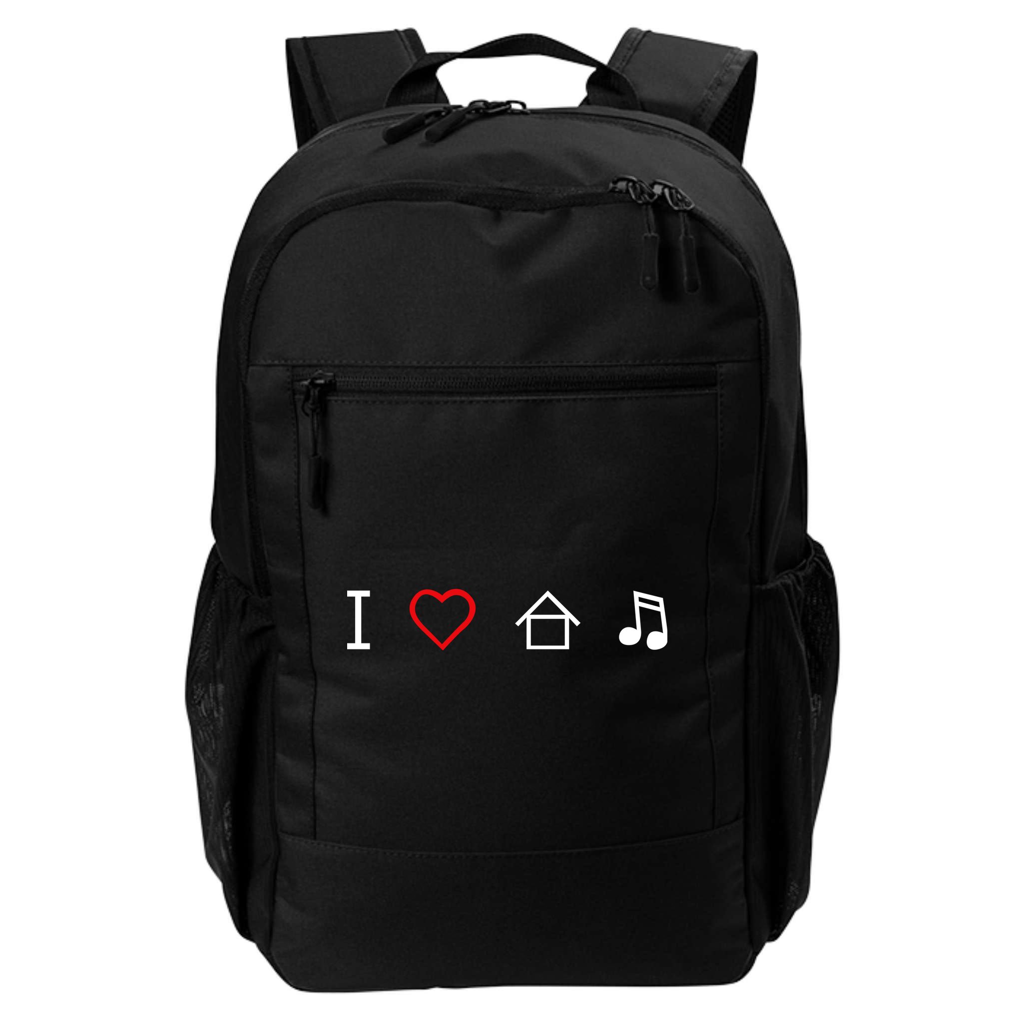 I Love House Music Backpack