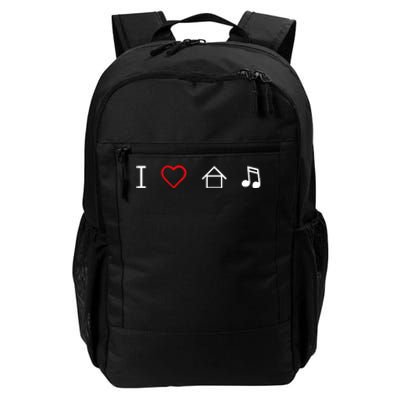 I Love House Music Daily Commute Backpack