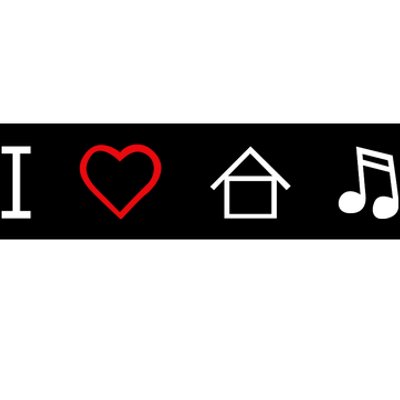 I Love House Music Bumper Sticker