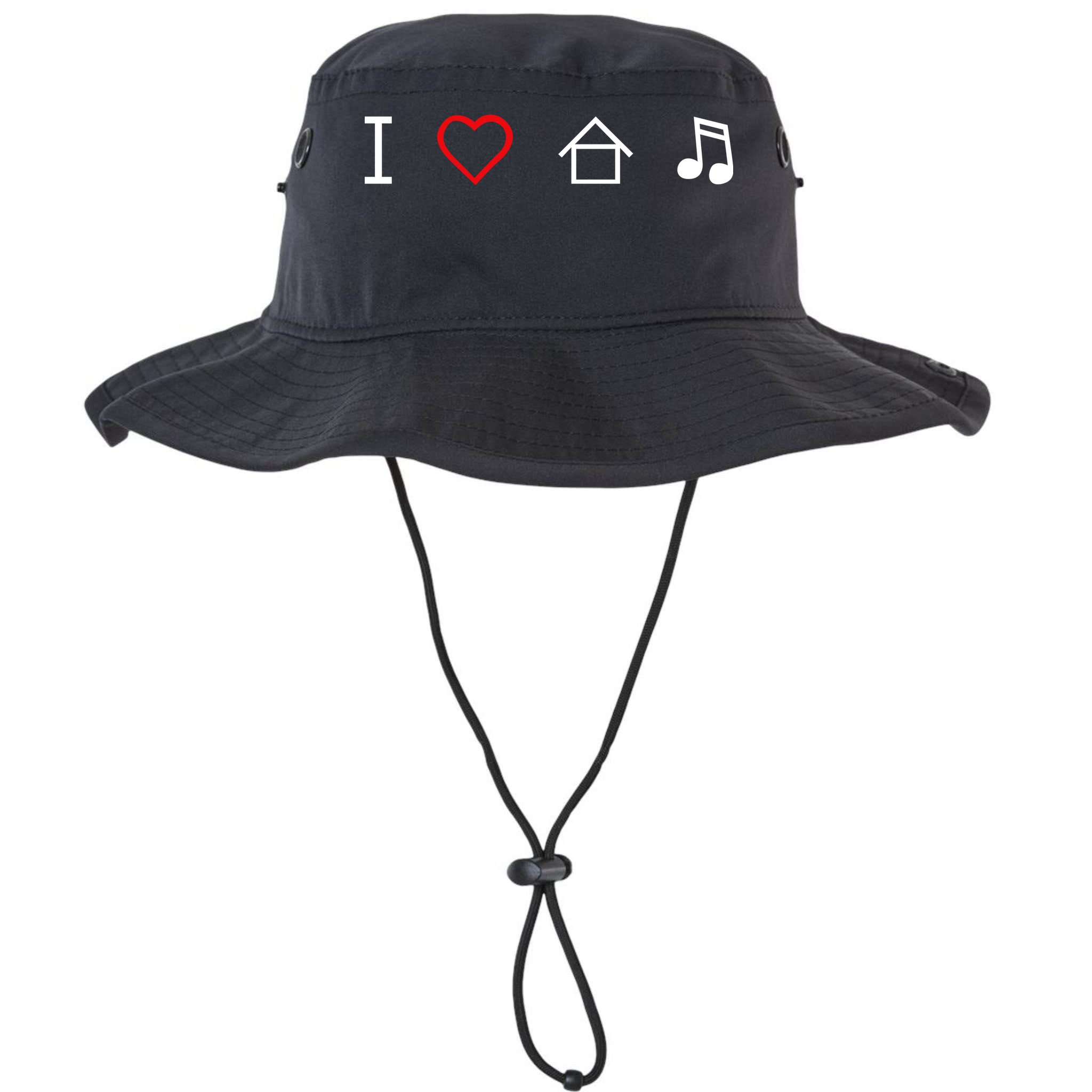 I Love House Music Bucket Hat