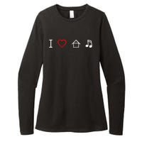 I Love House Music Womens CVC Long Sleeve Shirt