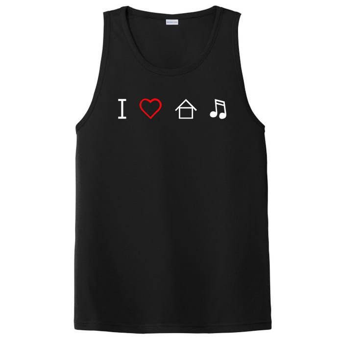 I Love House Music PosiCharge Competitor Tank