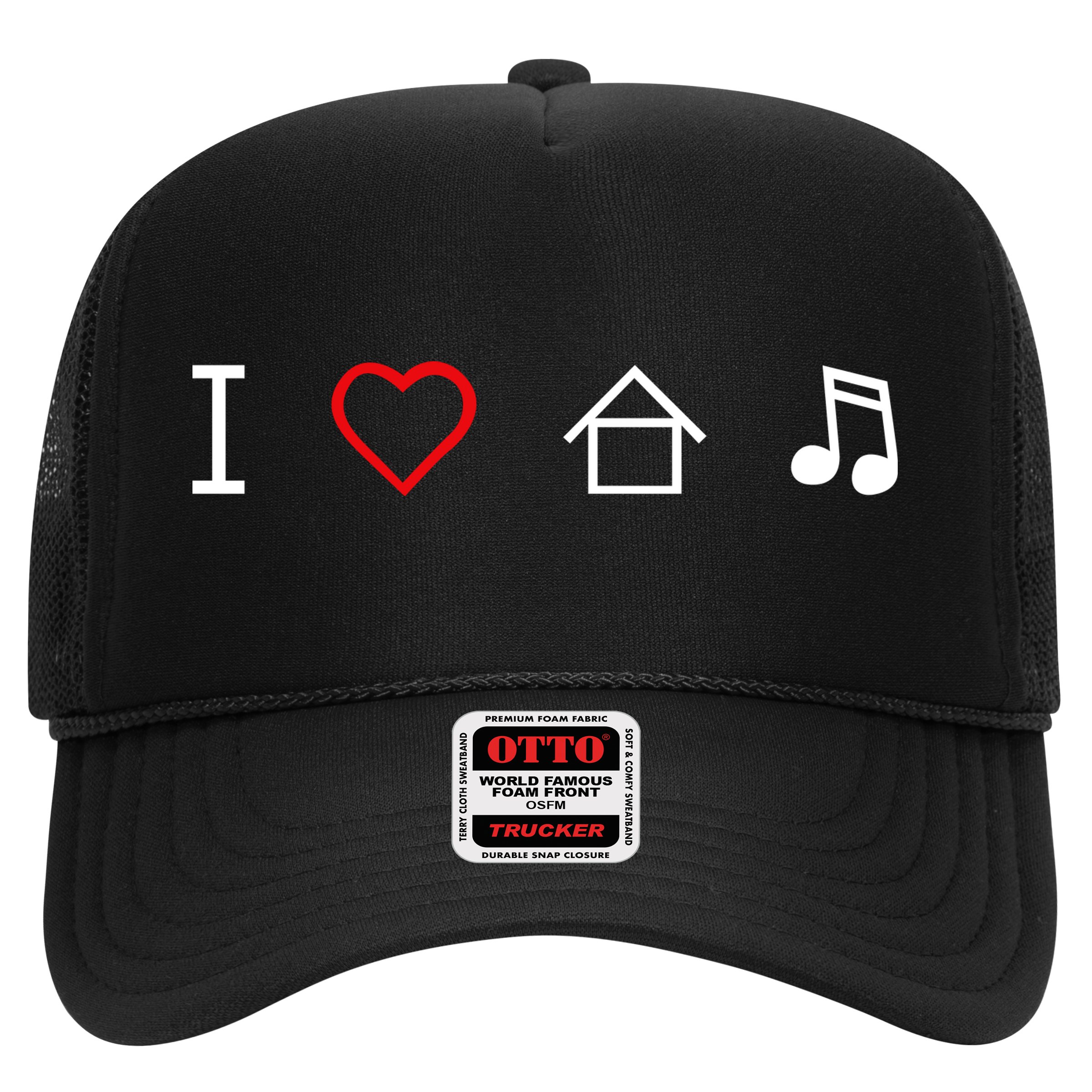 I Love House Music Hat