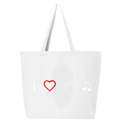 I Love House Music 25L Jumbo Tote