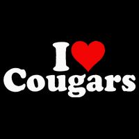 I LOVE HEART COUGARS SEXY OLDER Backpack