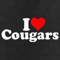I LOVE HEART COUGARS SEXY OLDER Beanie