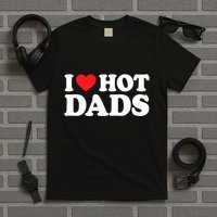 I Love Hot Dads I Heart Hot Dads T-Shirt