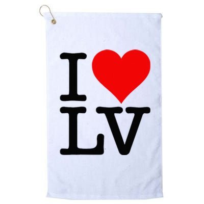 I LOVE HEART LAS VEGAS NEVADA LV Platinum Collection Golf Towel