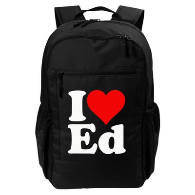 I LOVE HEART ED EDWARD EDGAR EDDIE EDITH EDMUND Backpack