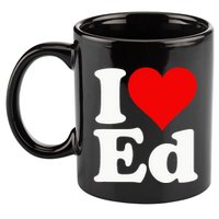 I LOVE HEART ED EDWARD EDGAR EDDIE EDITH EDMUND 11oz C Handle Ceramic Mug
