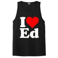 I LOVE HEART ED EDWARD EDGAR EDDIE EDITH EDMUND PosiCharge Competitor Tank