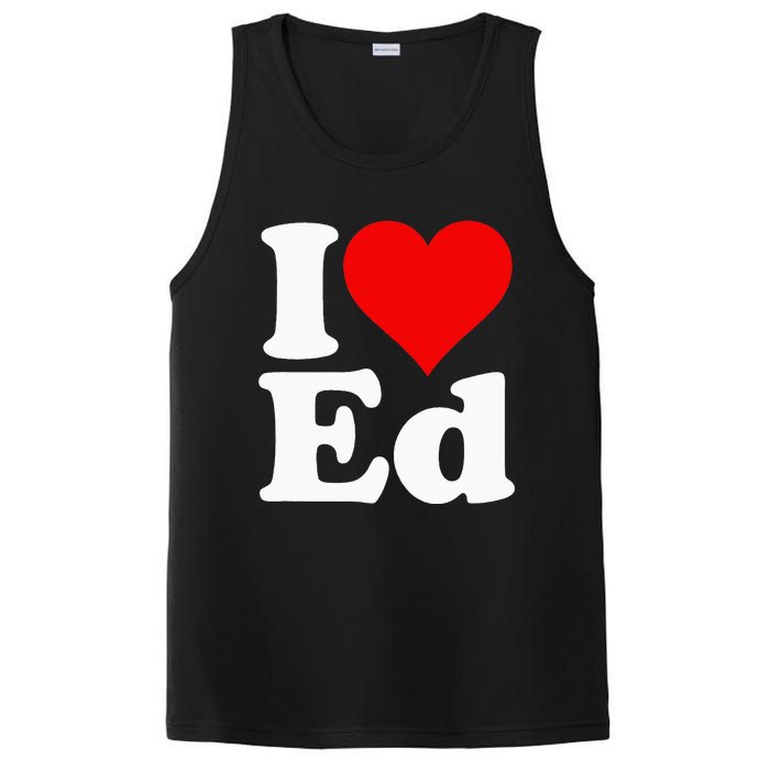 I LOVE HEART ED EDWARD EDGAR EDDIE EDITH EDMUND PosiCharge Competitor Tank