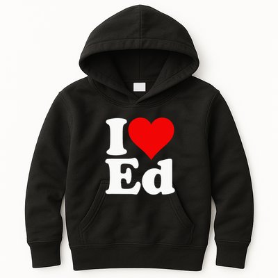 I LOVE HEART ED EDWARD EDGAR EDDIE EDITH EDMUND Kids Hoodie
