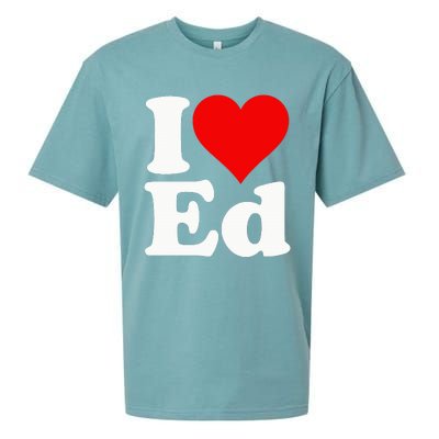 I LOVE HEART ED EDWARD EDGAR EDDIE EDITH EDMUND Sueded Cloud Jersey T-Shirt