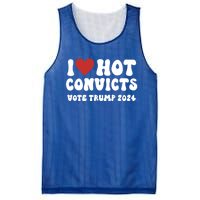 I Love Hot Convicts Vote Trump 2024 Funny Election Great Gift Mesh Reversible Basketball Jersey Tank