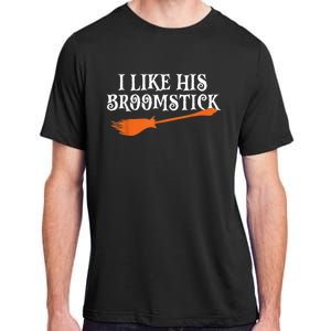 I Like His Broomstick Halloween Funny Couple Costume Adult ChromaSoft Performance T-Shirt