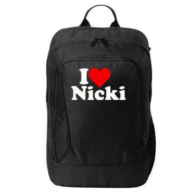 I Love Heart Nicki City Backpack