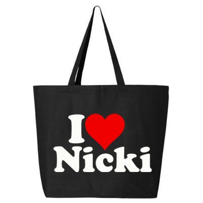 I Love Heart Nicki 25L Jumbo Tote