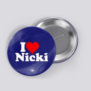 I Love Heart Nicki Button