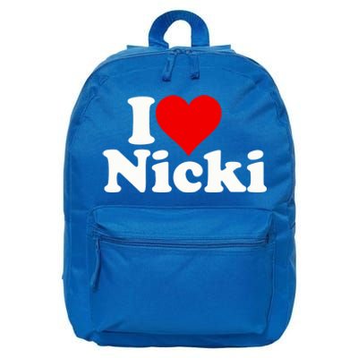 I Love Heart Nicki 16 in Basic Backpack