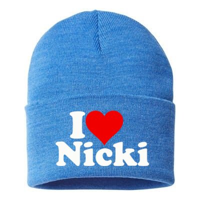 I Love Heart Nicki Sustainable Knit Beanie