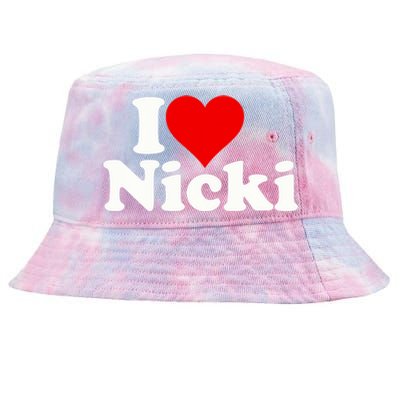 I Love Heart Nicki Tie-Dyed Bucket Hat