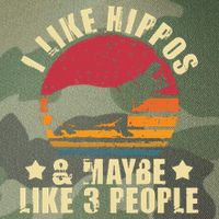 I Like Hippos & Maybe Like 3 People Zookeeper Hippopotamus Legacy Tie Dye Trucker Hat
