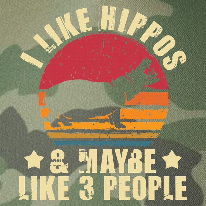 I Like Hippos & Maybe Like 3 People Zookeeper Hippopotamus Legacy Tie Dye Trucker Hat